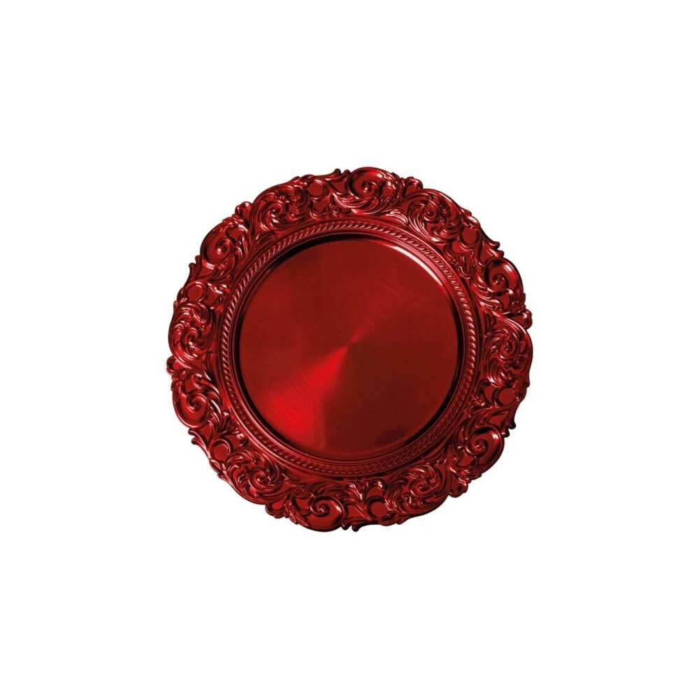 BRANDANI SET 4 SOTTOPIATTO BAROCCO ROSSO